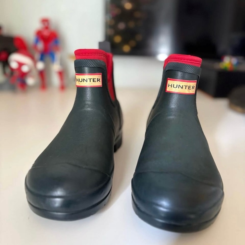 Hunter x Target collab Green and Red Boots